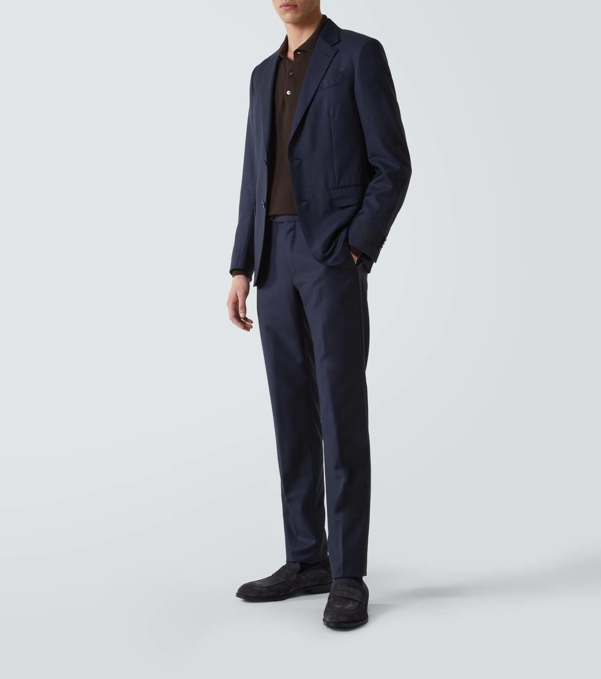Zegna New Classic leather penny loafers