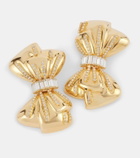 Alessandra Rich Crystal-embellished clip-on earrings