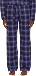 Tekla Navy Plaid Pyjama Pants