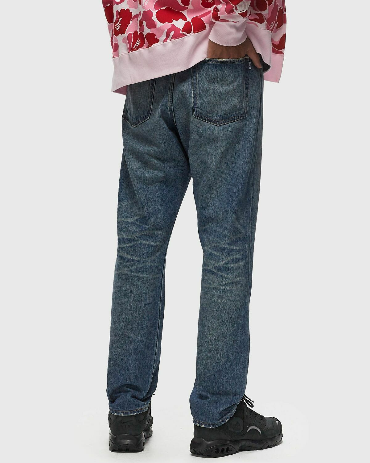 A Bathing Ape One Point Regular Fit 13 Oz Denim Pants Blue Jeans A 
