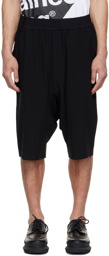 White Mountaineering Black Polyester Shorts