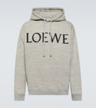 Loewe Logo cotton jersey hoodie