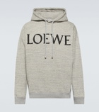 Loewe Logo cotton jersey hoodie