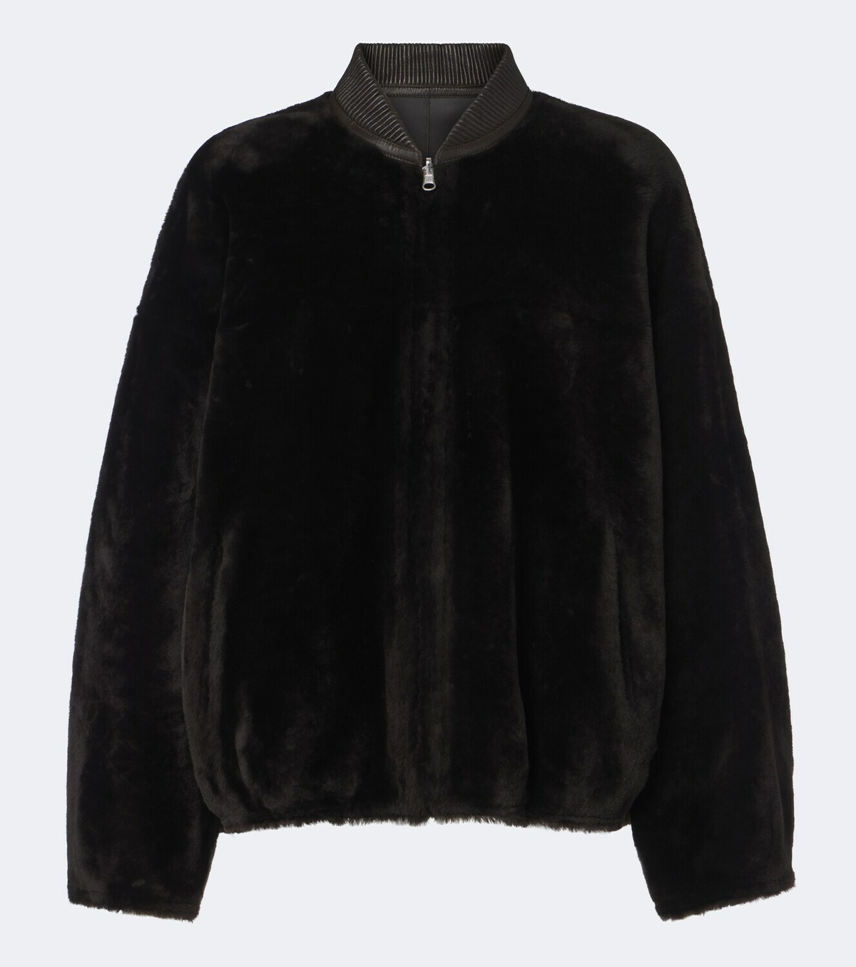 Arma Violet reversible shearling bomber jacket