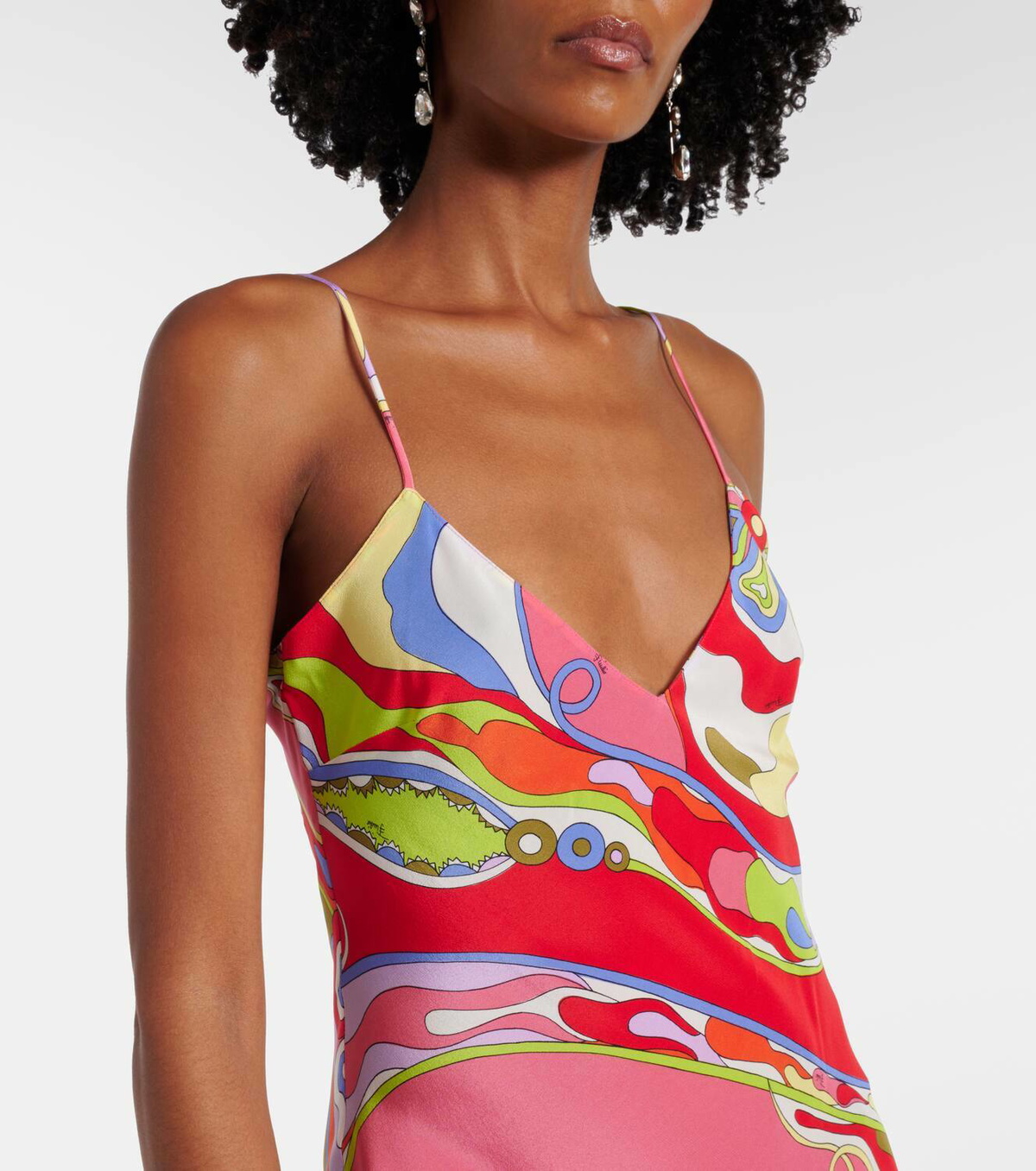 Pucci Orchidee silk crêpe de chine maxi dress