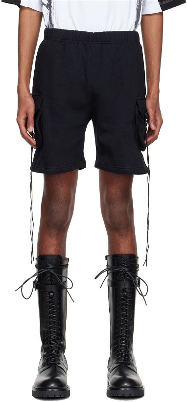 Photo: Youths in Balaclava SSENSE Exclusive Black Cotton Shorts