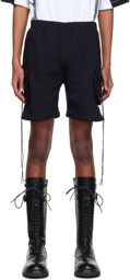 Youths in Balaclava SSENSE Exclusive Black Cotton Shorts