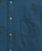 Brooks Brothers Men's Regent Regular-Fit Archival Brushed Twill Duck Print Shirt | Blue