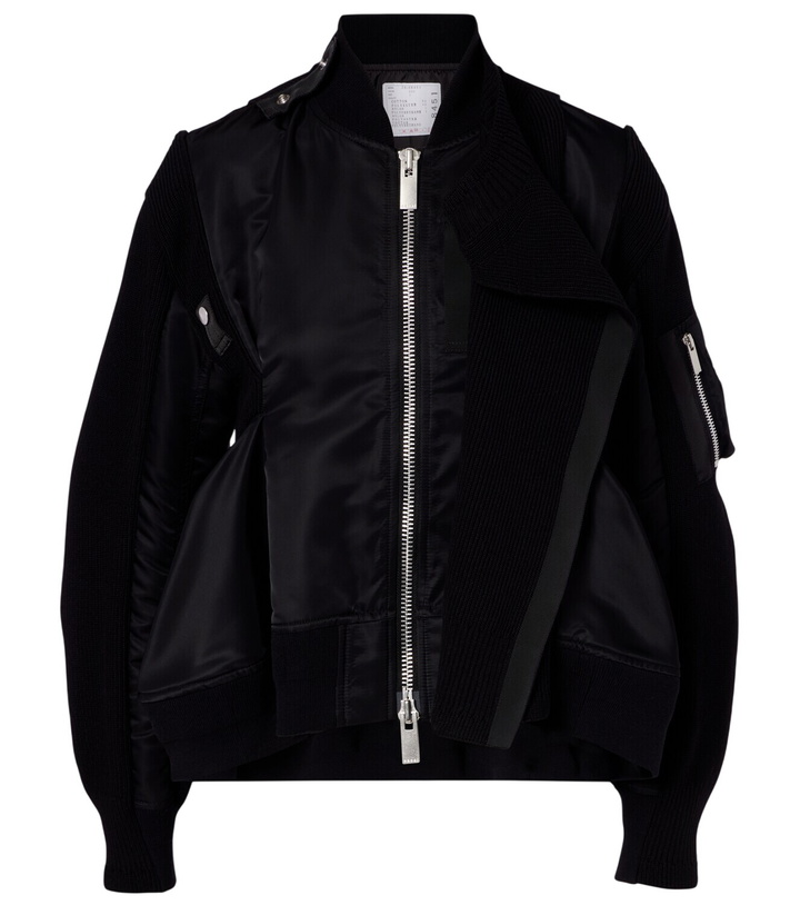 Photo: Sacai Paneled blouson jacket