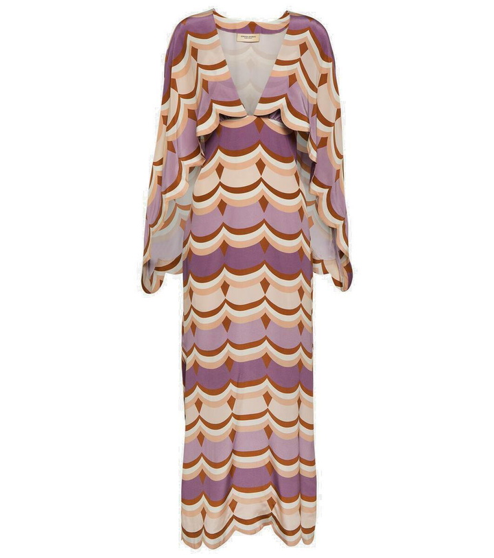 Photo: Adriana Degreas Scalloped silk maxi dress