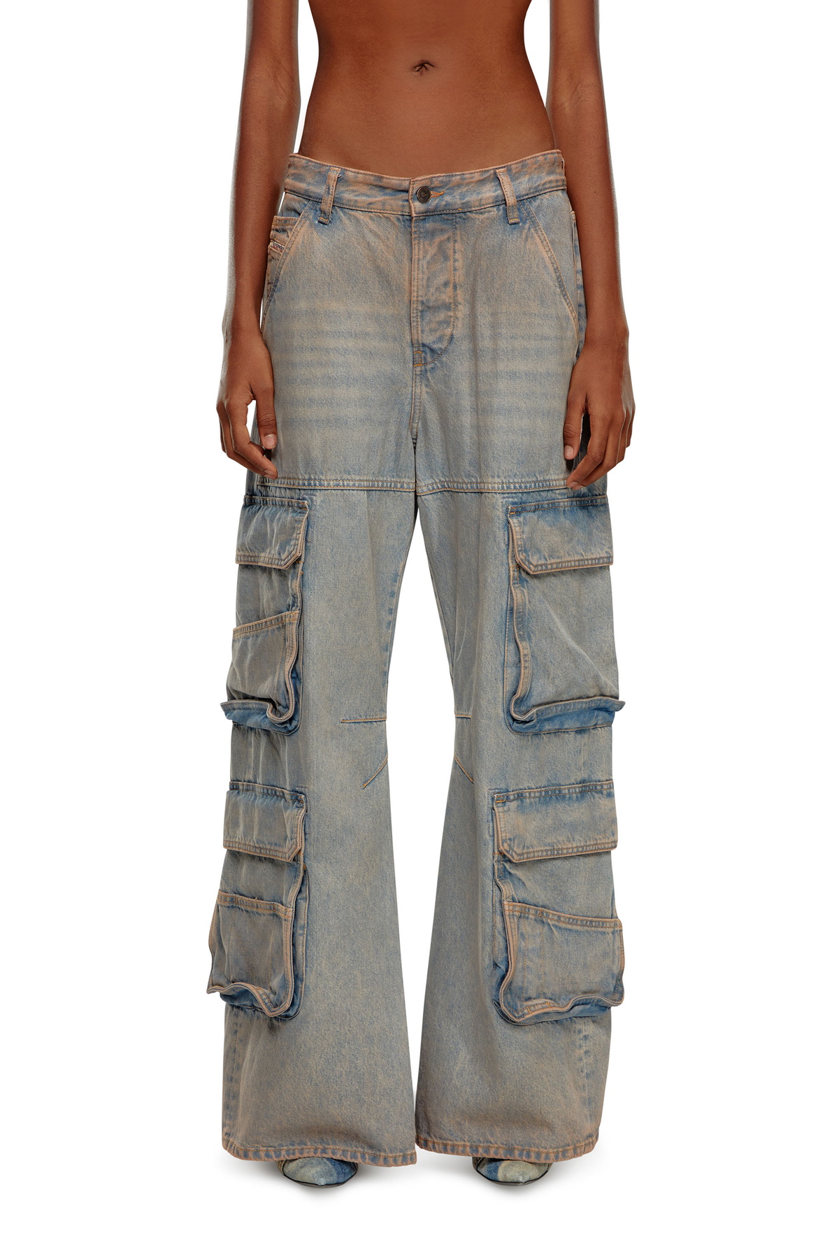 Diesel Relaxed Jeans - 1996 D-Sire - Jeans Womens in Blue Diesel