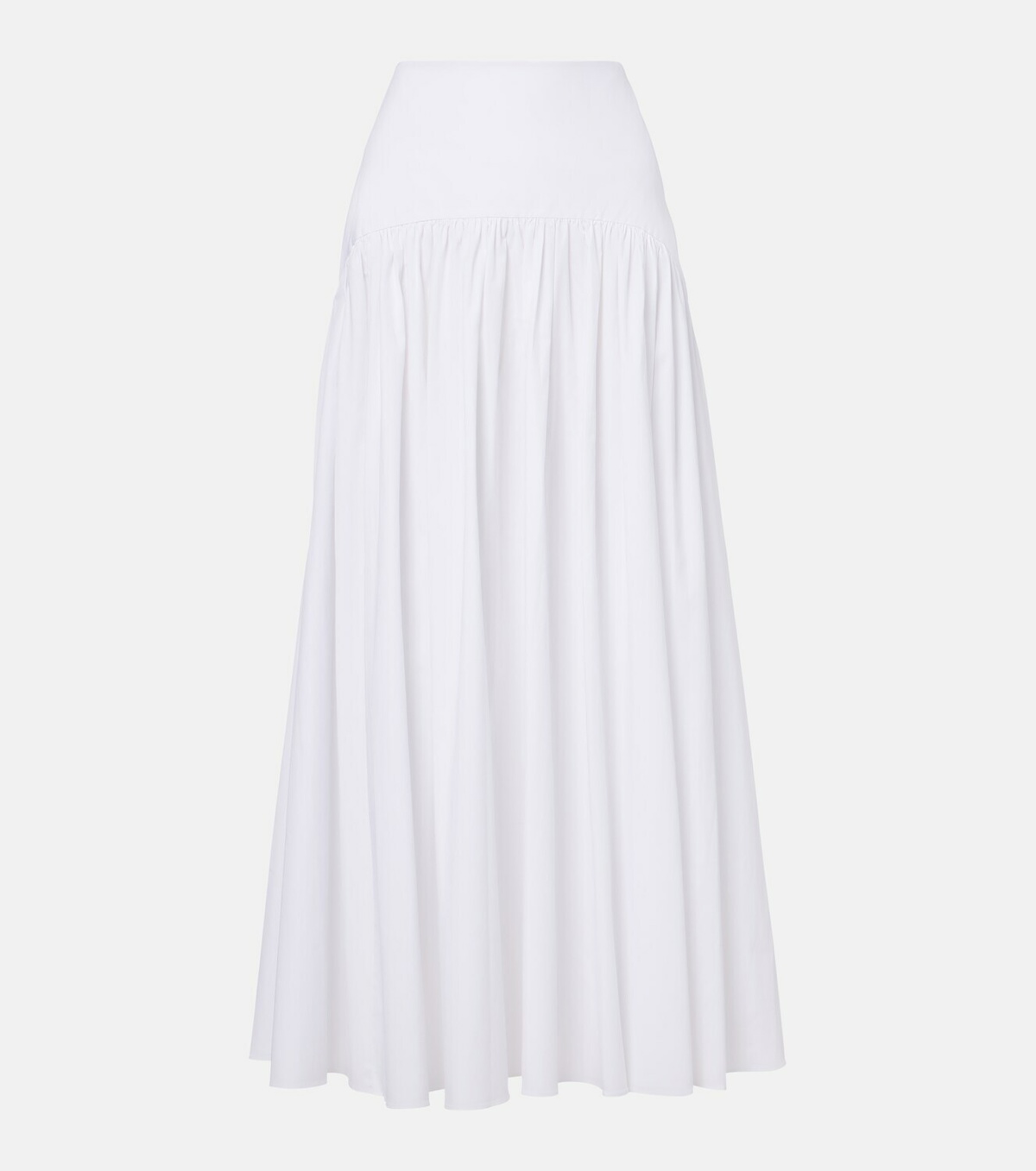 Staud Procida cotton poplin maxi skirt