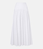 Staud Procida cotton poplin maxi skirt
