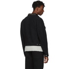 Helmut Lang Black Moleskin Masc Trucker Jacket