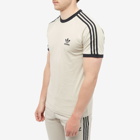 Adidas Men's 3 Stripe T-Shirt in Wonder Beige