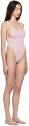 Reina Olga Pink Scrunch Ruby One-Piece Swimsuit