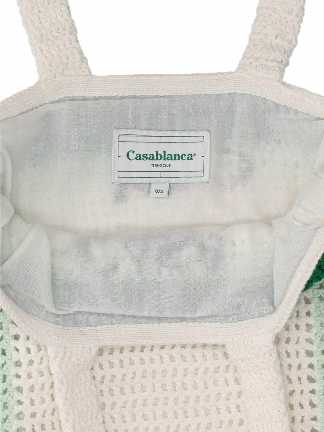 CASABLANCA - Logo Cotton Crochet Tote Bag Casablanca