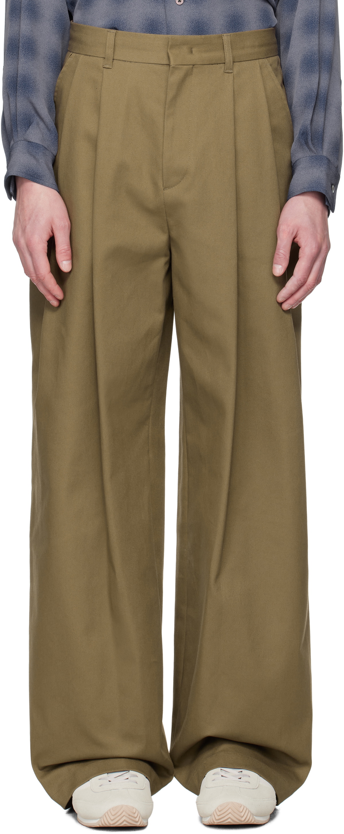 System SSENSE Exclusive Brown Twill Trousers