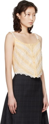 Anna Sui Yellow Corset Top