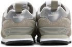 New Balance Baby Gray & Blue 574 Core Bungee Sneakers