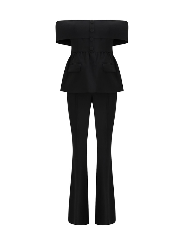 Photo: self-portrait Off-shoulder Jumpsuit