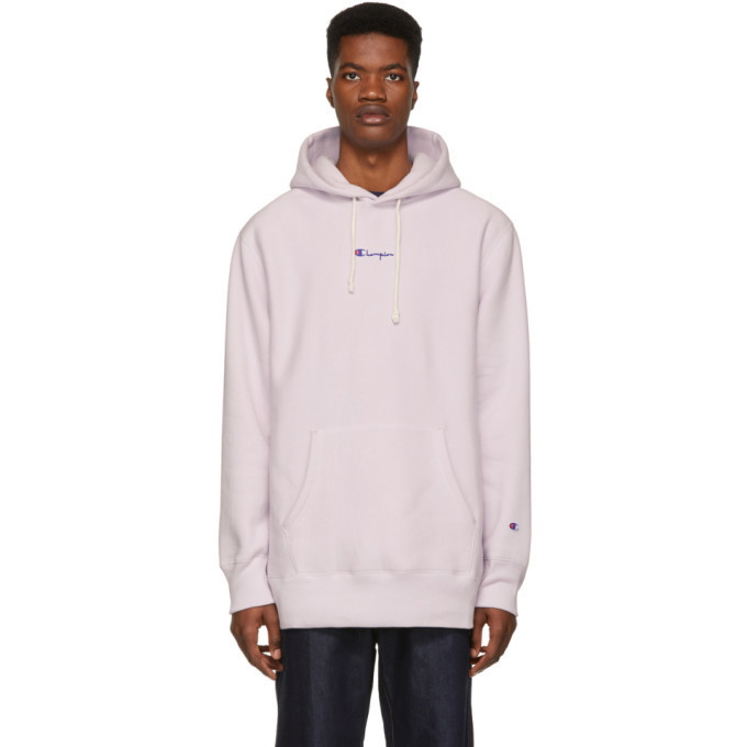 Photo: Champion Reverse Weave Purple Super Oversized Hoodie