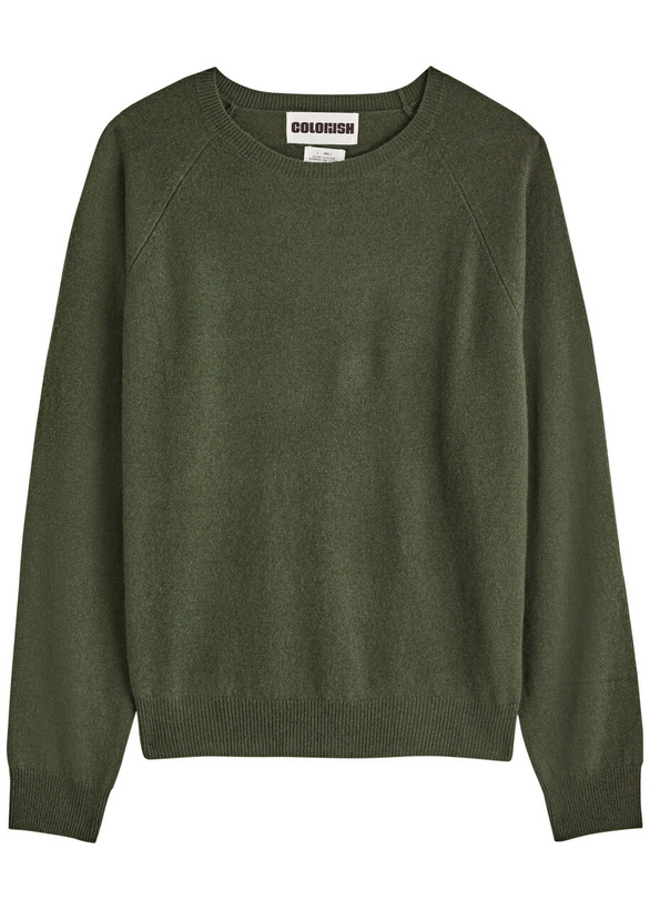Photo: Crush Cashmere Chan Chan Cashmere Jumper Dark Green