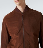 Zegna Suede bomber jacket