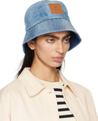 Weekend Max Mara Blue Denim Patch Bucket Hat