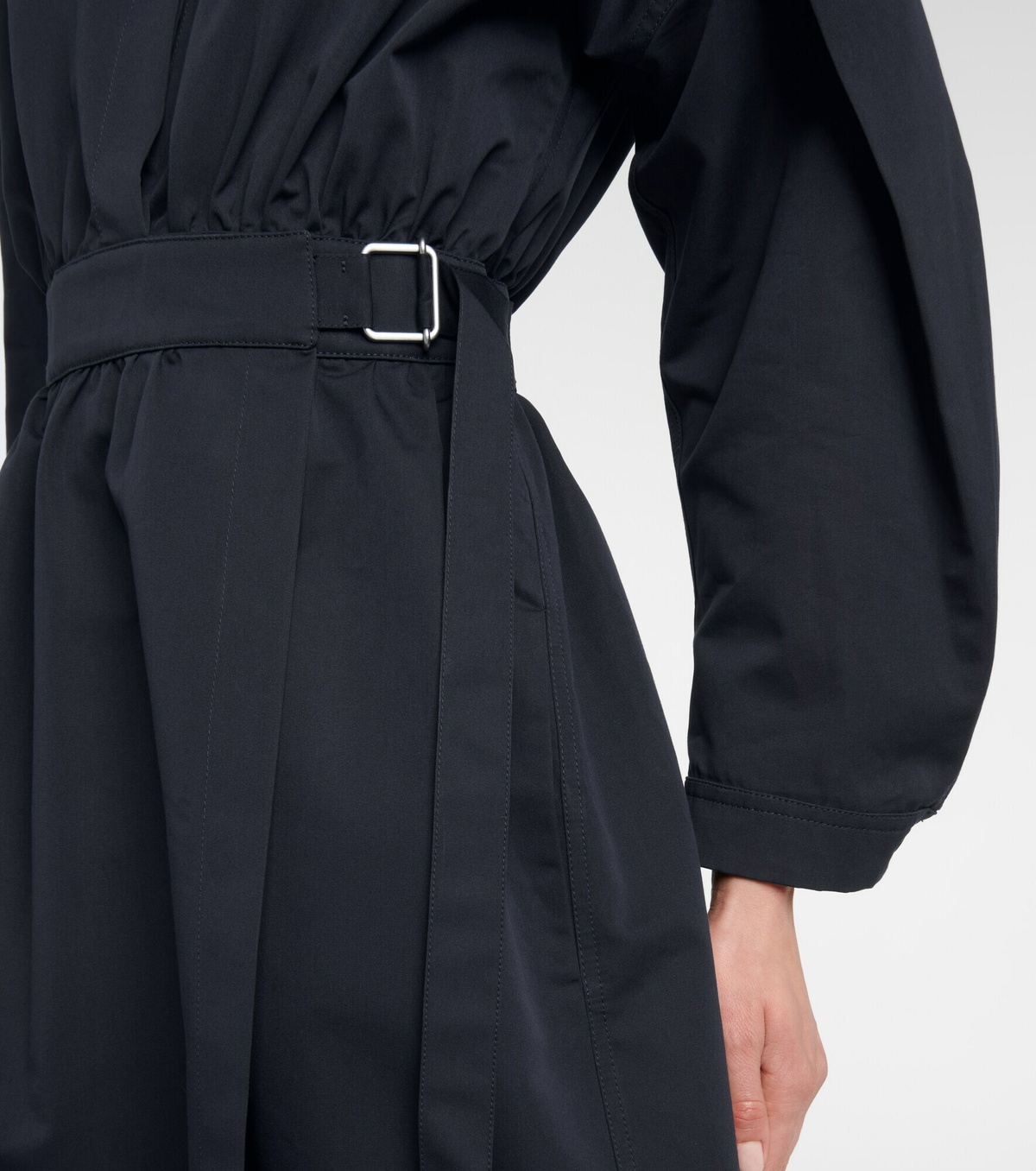 Jil Sander - Belted cotton-blend midi dress Jil Sander