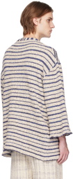 VITELLI SSENSE Exclusive Off-White & Blue Sweater