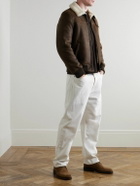 Boglioli - Shearling Bomber Jacket - Brown