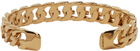 Givenchy Gold G Chain Open Bangle Bracelet