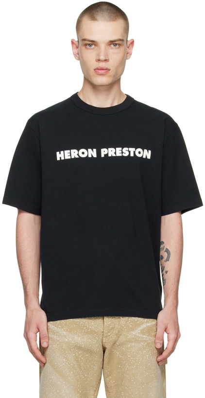Photo: Heron Preston Black 'This Is Not' T-Shirt