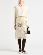 Peserico Womens Midi skirt in Beige