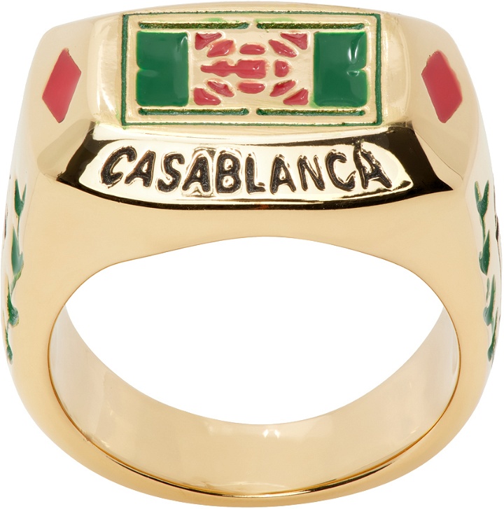 Photo: Casablanca Gold 'Tennis Club' Ring