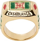 Casablanca Gold 'Tennis Club' Ring