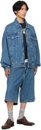 VETEMENTS Blue Hip-Hop Denim Jacket