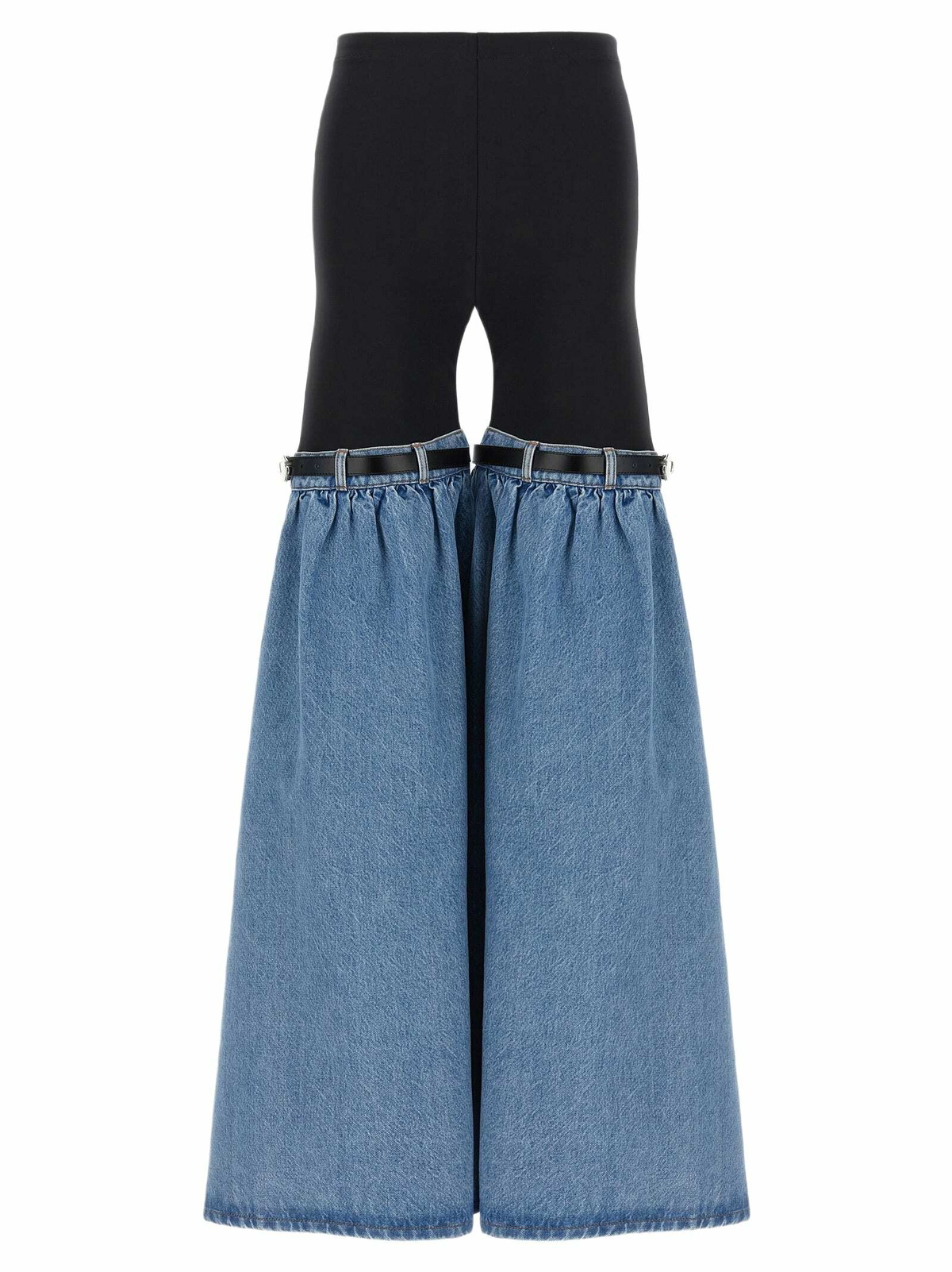 Coperni Blue Knee-Length Denim Shorts Coperni