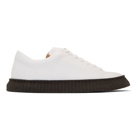 Jil Sander White and Black Connors Sneakers