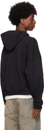 John Elliott Black Frances Full Zip Hoodie