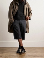 AMI PARIS - Merino Wool and Cashmere-Blend Sweater - Black