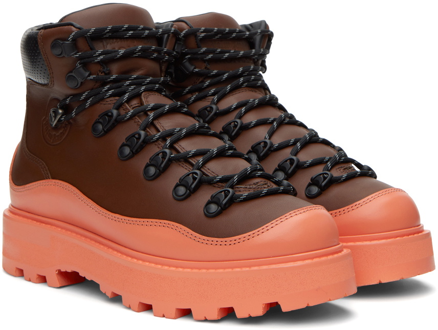 Moncler Genius 8 Moncler Palm Angels Burgundy Peka Trek Boots