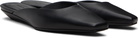 Loulou de Saison Black Diane Calf Leather Mule Flats