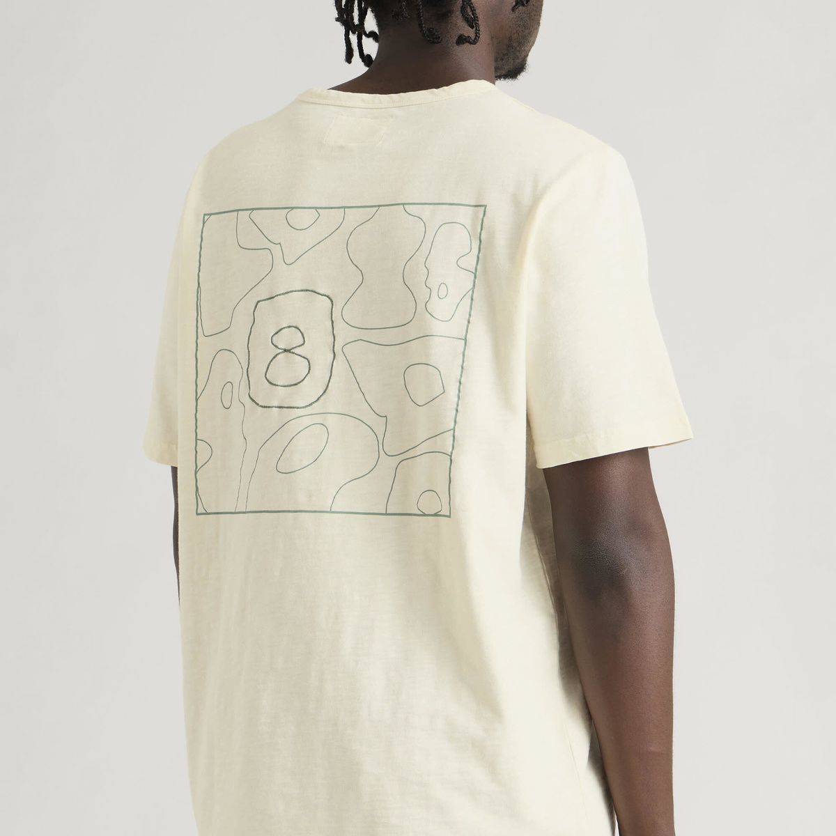 Folk Men's Cast T-Shirt in Ecru