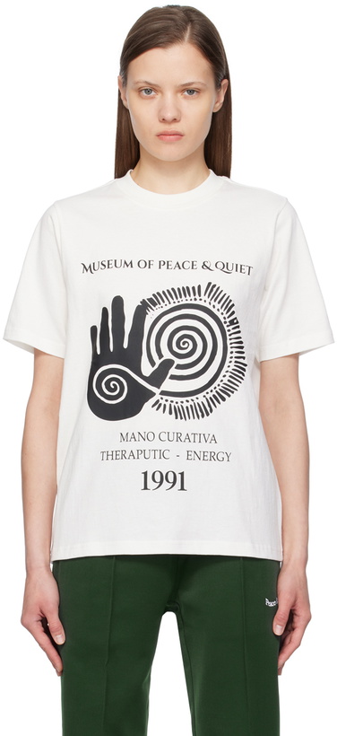 Photo: Museum of Peace & Quiet White 'Mano Curativa' T-Shirt
