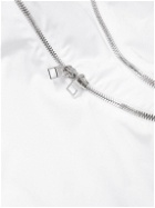 Alexander McQueen - Zip-Detailed Cotton-Poplin Shirt - White