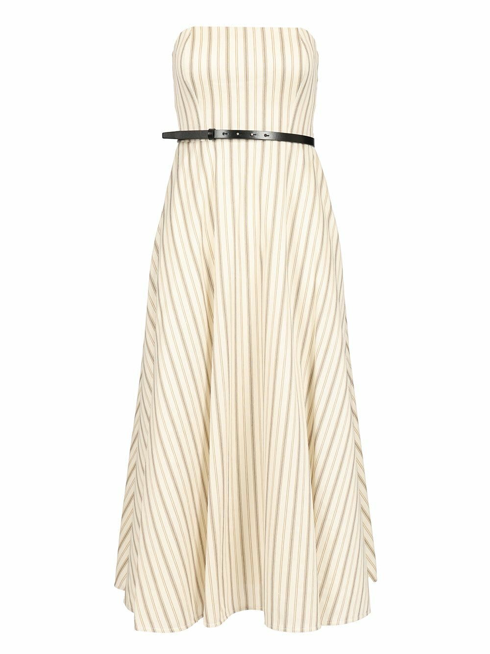 Max Mara White Georgette Calmi Long Dress Max Mara