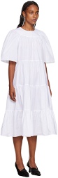 Rosetta Getty White Ruffle Maxi Dress