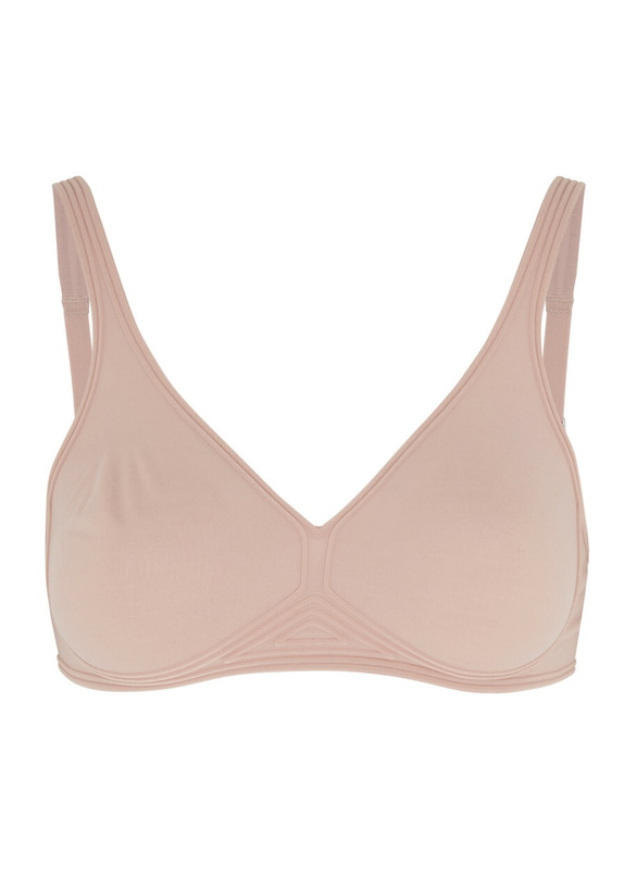 Photo: Wolford Skin Seamless Stretch-cotton Soft-cup bra Rose